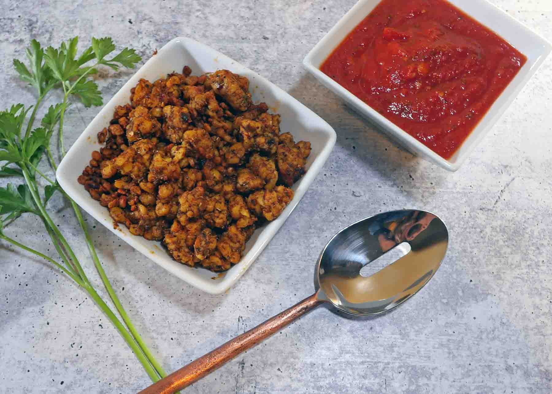 Spicy Italian Tempeh Sausage Crumbles Roaring Spork