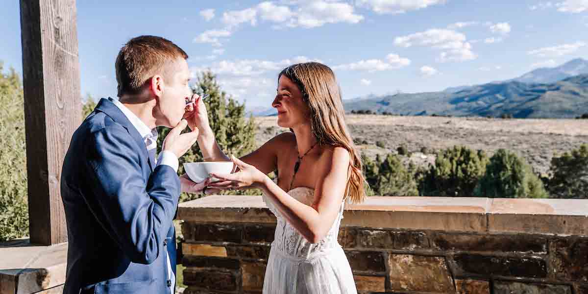Tiff and Ian of Roaring Spork at their wedding