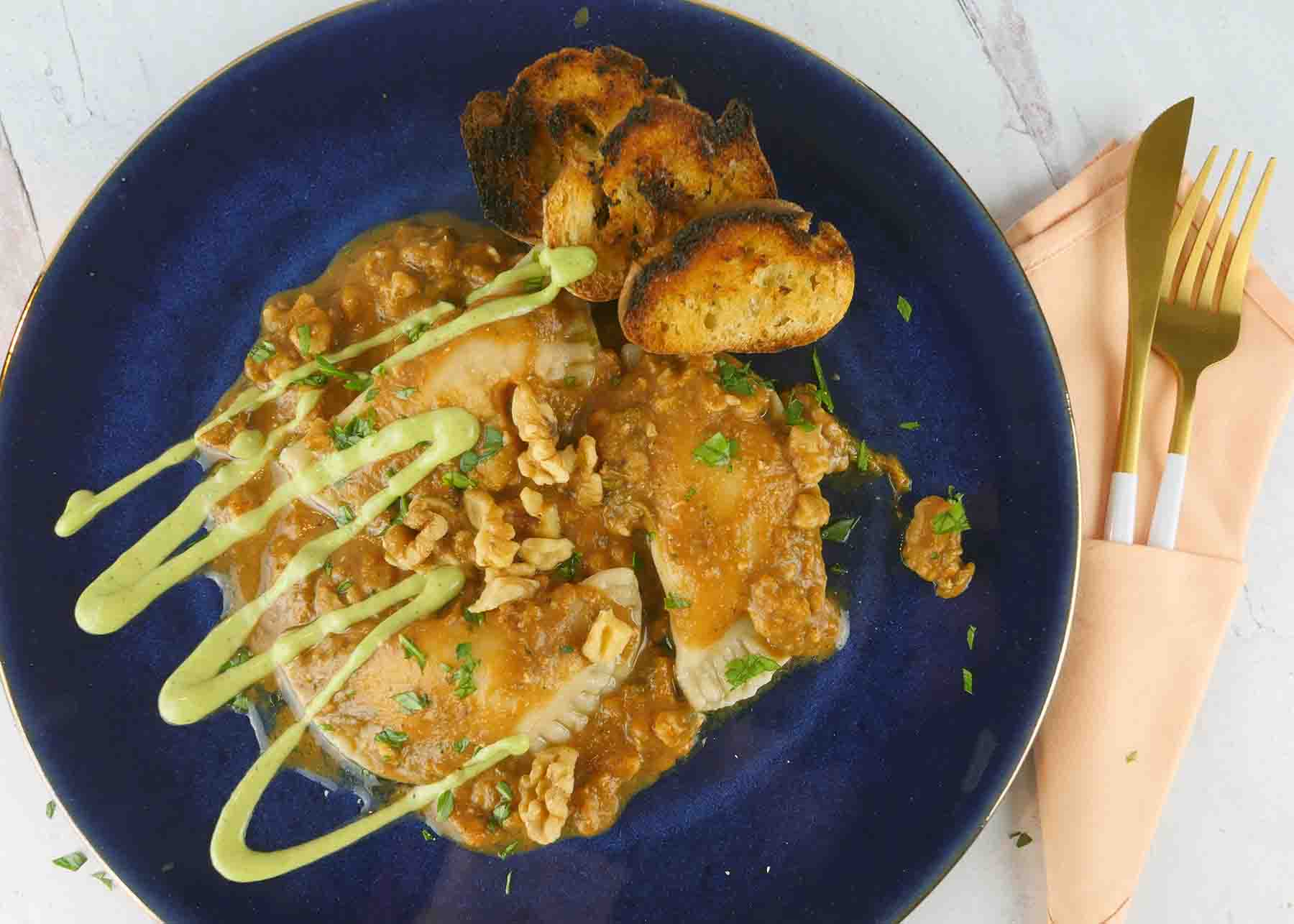 Vegan Pumpkin Ravioli Recipe - Roaring Spork