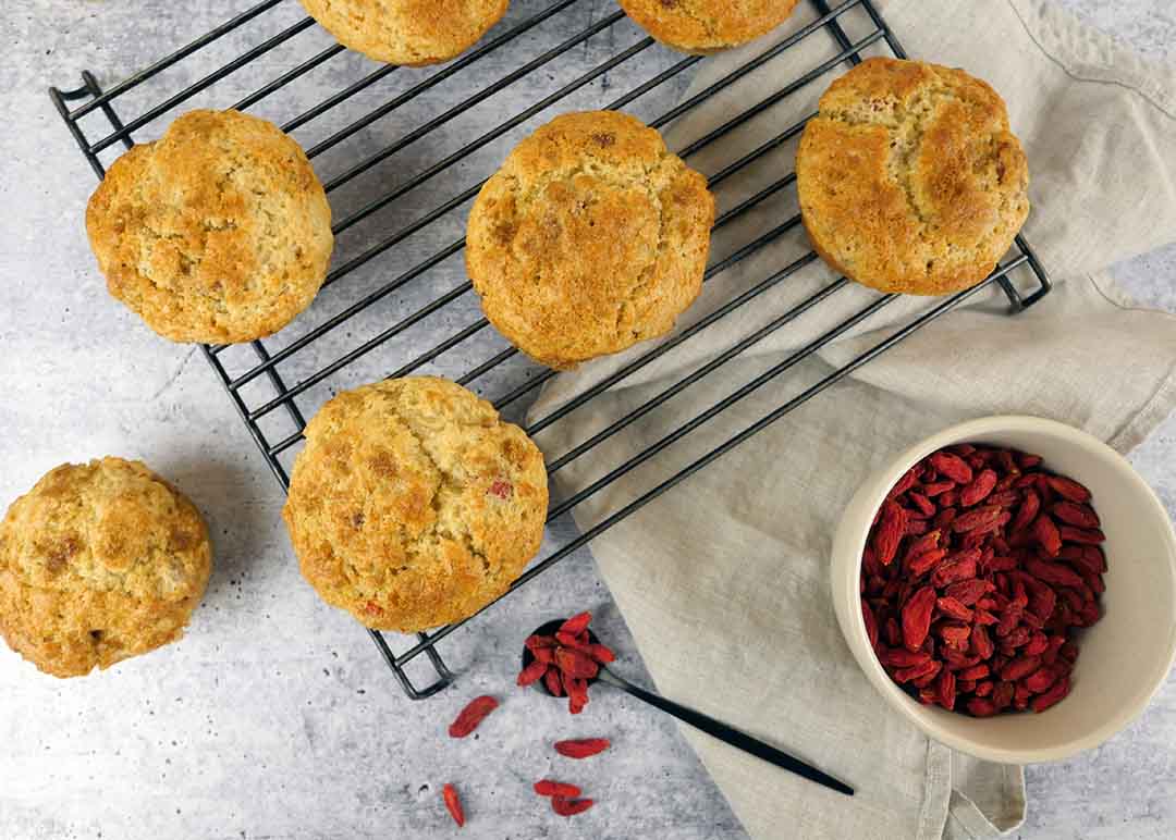 Goji Berry Muffins - Roaring Spork