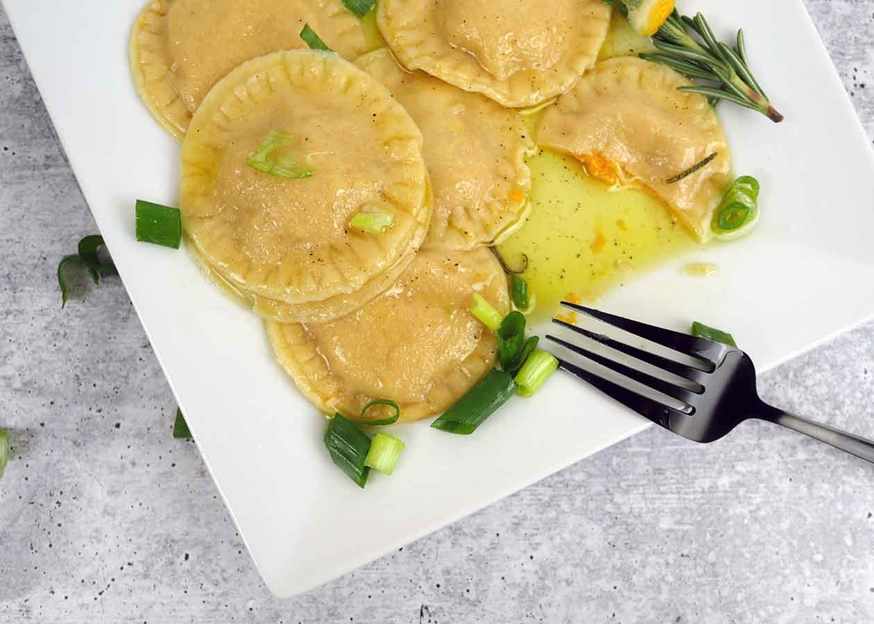 Gluten Free Butternut Squash Ravioli | Roaring Spork