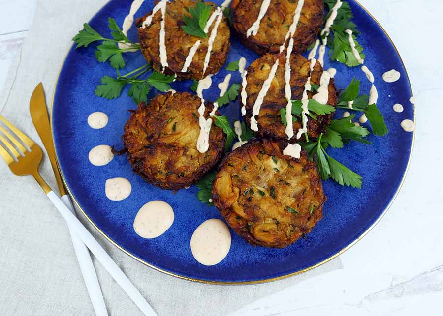 Lion's Mane Crab Cakes | Roaring Spork