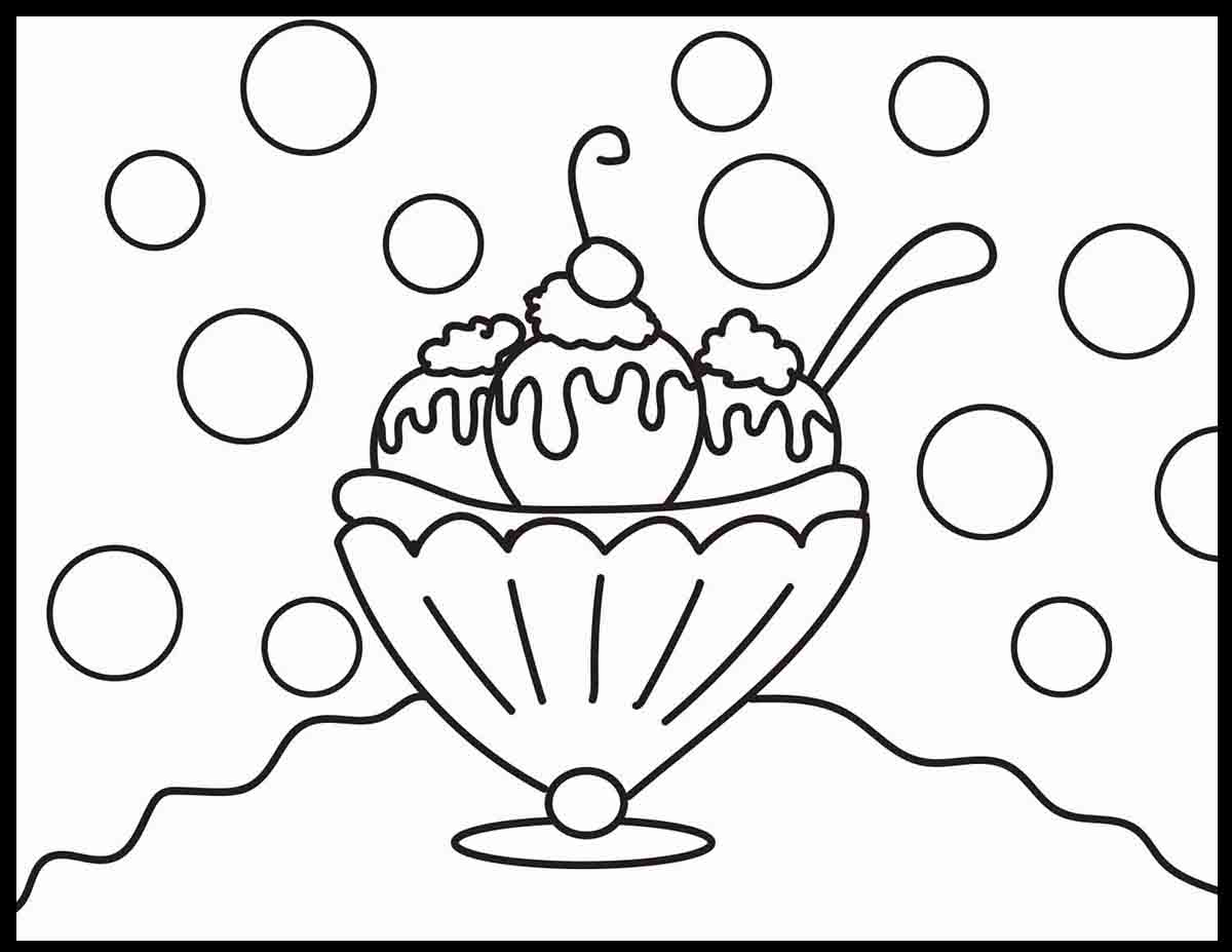 Banana Split Coloring Pages Roaring Spork