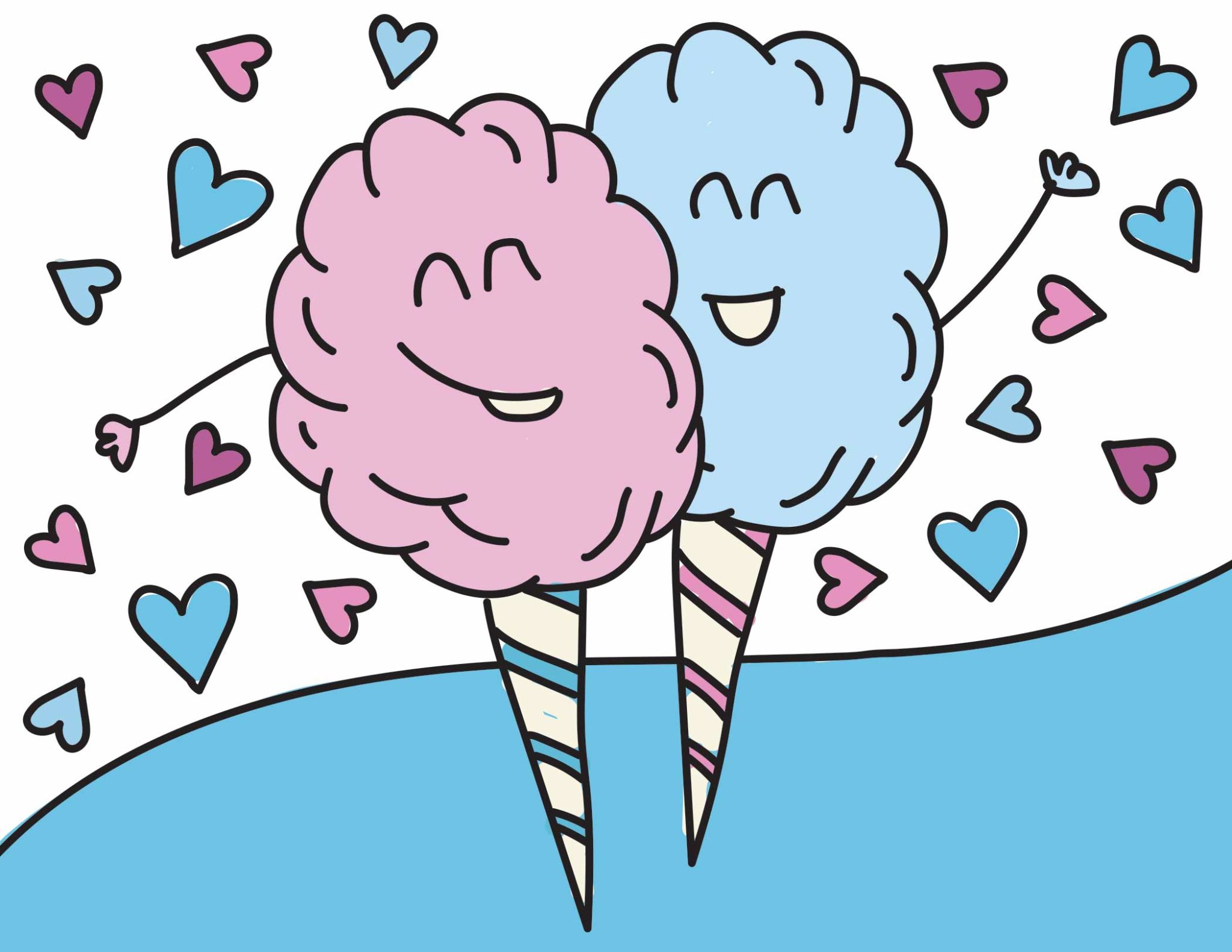 Cotton Candy Coloring Pages Roaring Spork