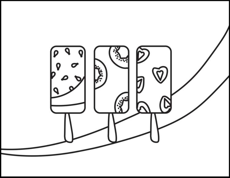 Popsicle Coloring Pages For Kids
