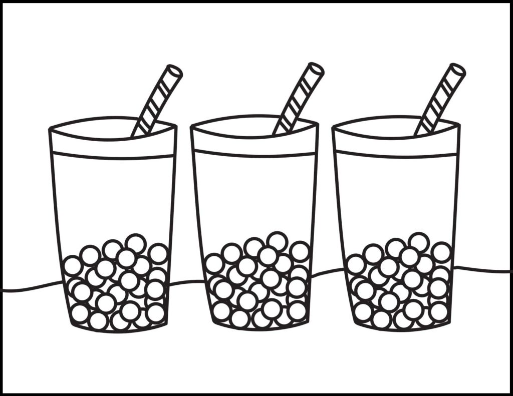 780 Collections Colouring Pages Boba Tea  Best Free