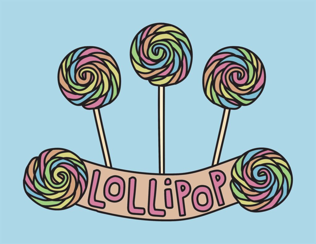 Lollipop coloring page