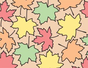 Maple leaf coloring page