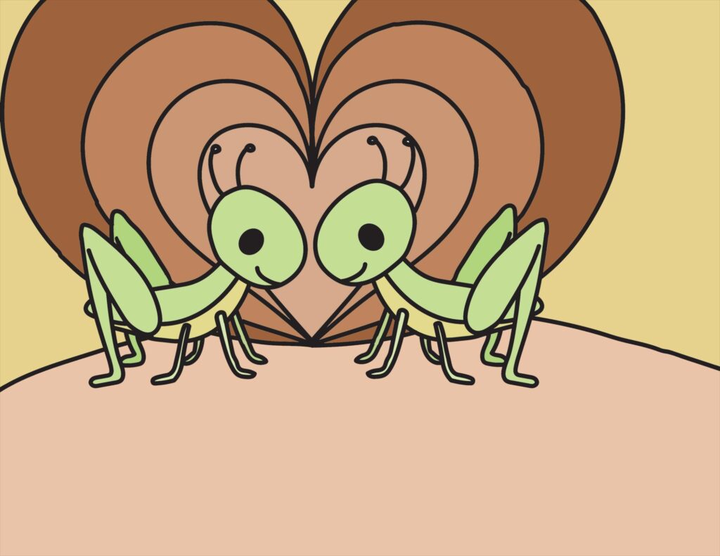 Grasshopper coloring page