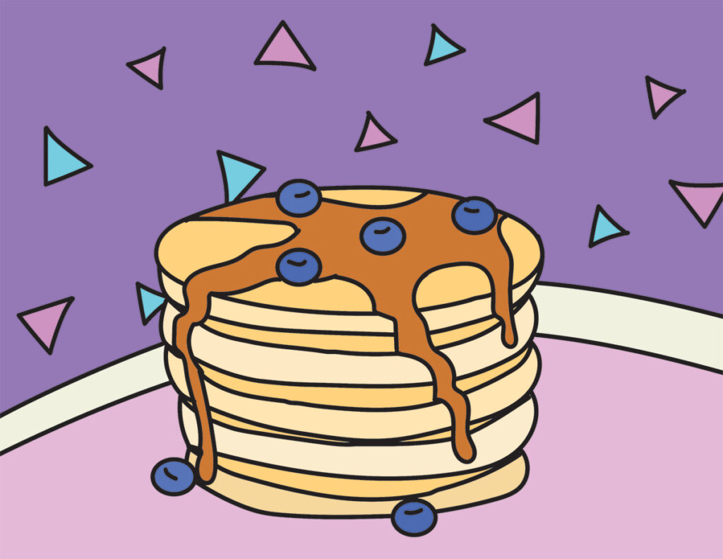 Pancake Coloring Page