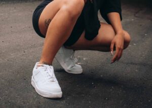 White vegan sneakers